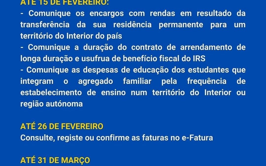 IRS 2024: Principais Prazos